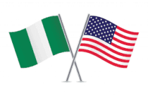 america and Nigeria flag